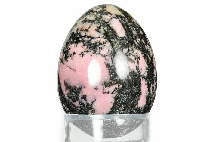 Polished Rhodonite Egg - California #326764
